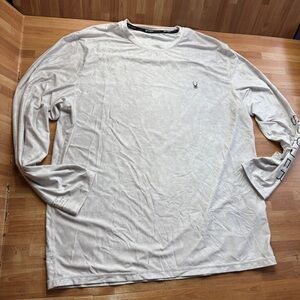 Spyder Men's Rash Guard, performance, white, size Large